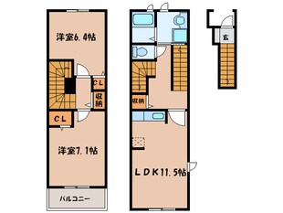 ドリームAの物件間取画像